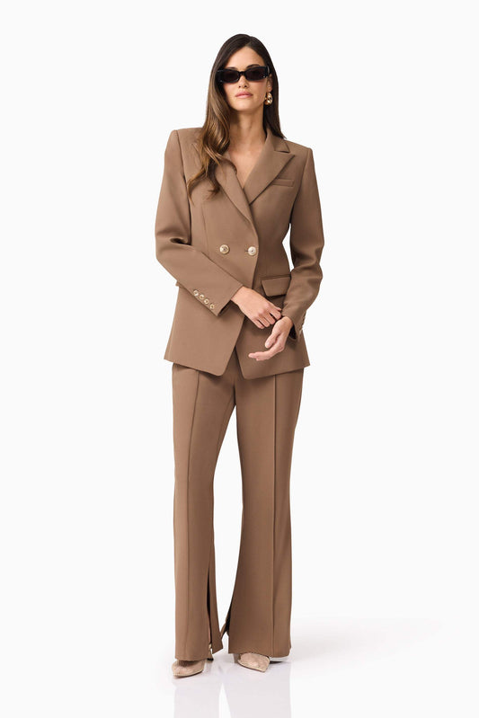 CURAAE Sandy Suit Trouser In Brown